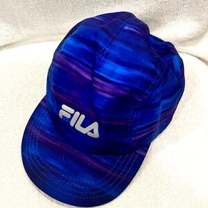 FILA men’s/women’s cap hat, multicolor, blue, and purple